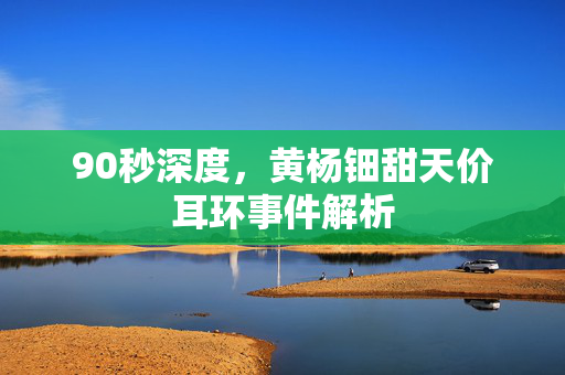 90秒深度，黄杨钿甜天价耳环事件解析