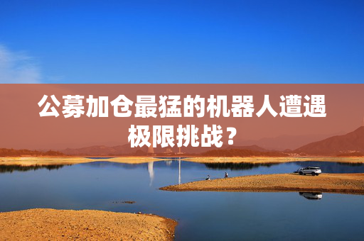 公募加仓最猛的机器人遭遇极限挑战？