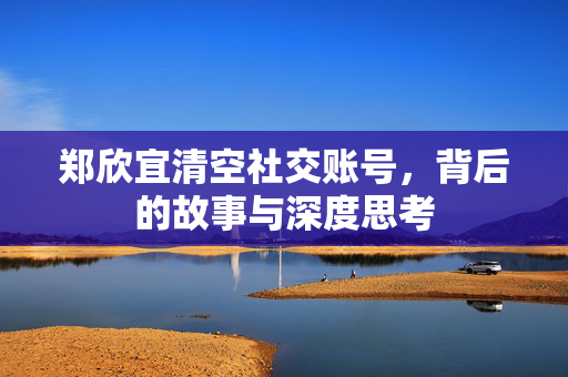 郑欣宜清空社交账号，背后的故事与深度思考