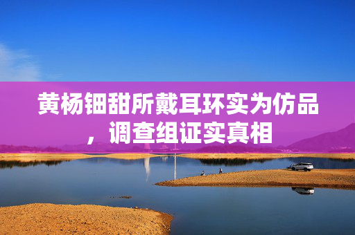 黄杨钿甜所戴耳环实为仿品，调查组证实真相