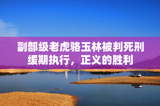 副部级老虎骆玉林被判死刑缓期执行，正义的胜利