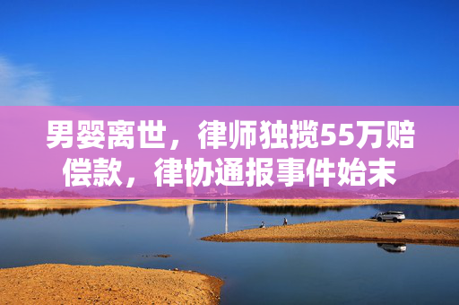 男婴离世，律师独揽55万赔偿款，律协通报事件始末