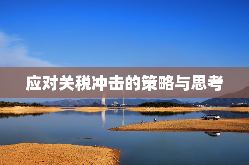 应对关税冲击的策略与思考