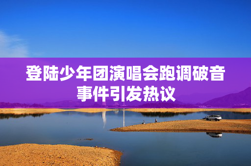 登陆少年团演唱会跑调破音事件引发热议