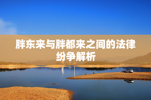 胖东来与胖都来之间的法律纷争解析